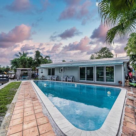 Central Waterfront Villa Salt Wtr Pool Near Beach Fort Lauderdale Exterior foto