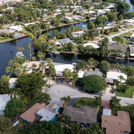 Central Waterfront Villa Salt Wtr Pool Near Beach Fort Lauderdale Exterior foto