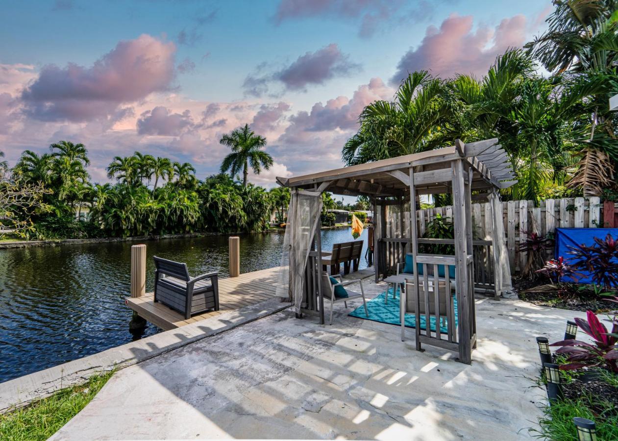 Central Waterfront Villa Salt Wtr Pool Near Beach Fort Lauderdale Exterior foto