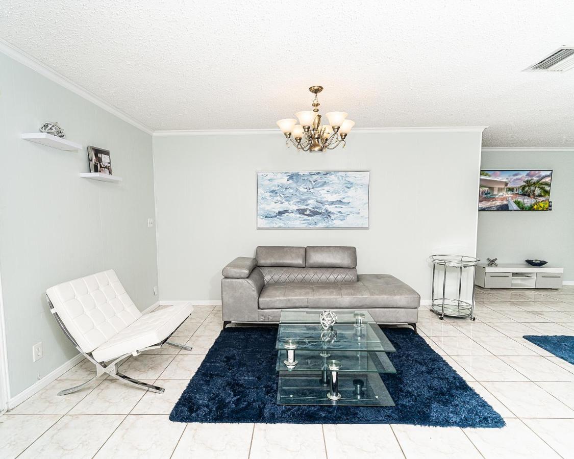 Central Waterfront Villa Salt Wtr Pool Near Beach Fort Lauderdale Exterior foto